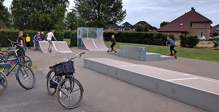 Klein skateparkje